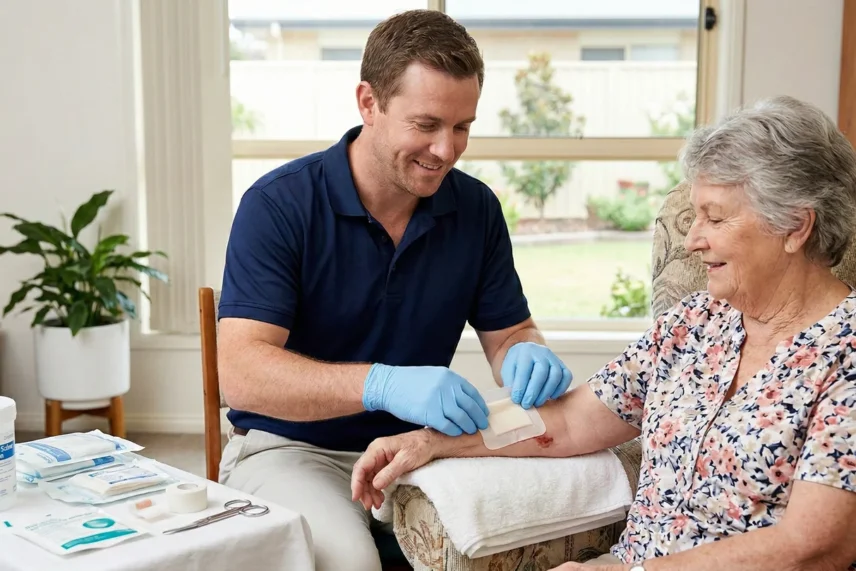 Daily Wound Care Bandage Support